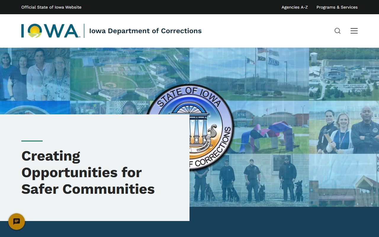 Iowa Department of Corrections site for released Polk County inmates