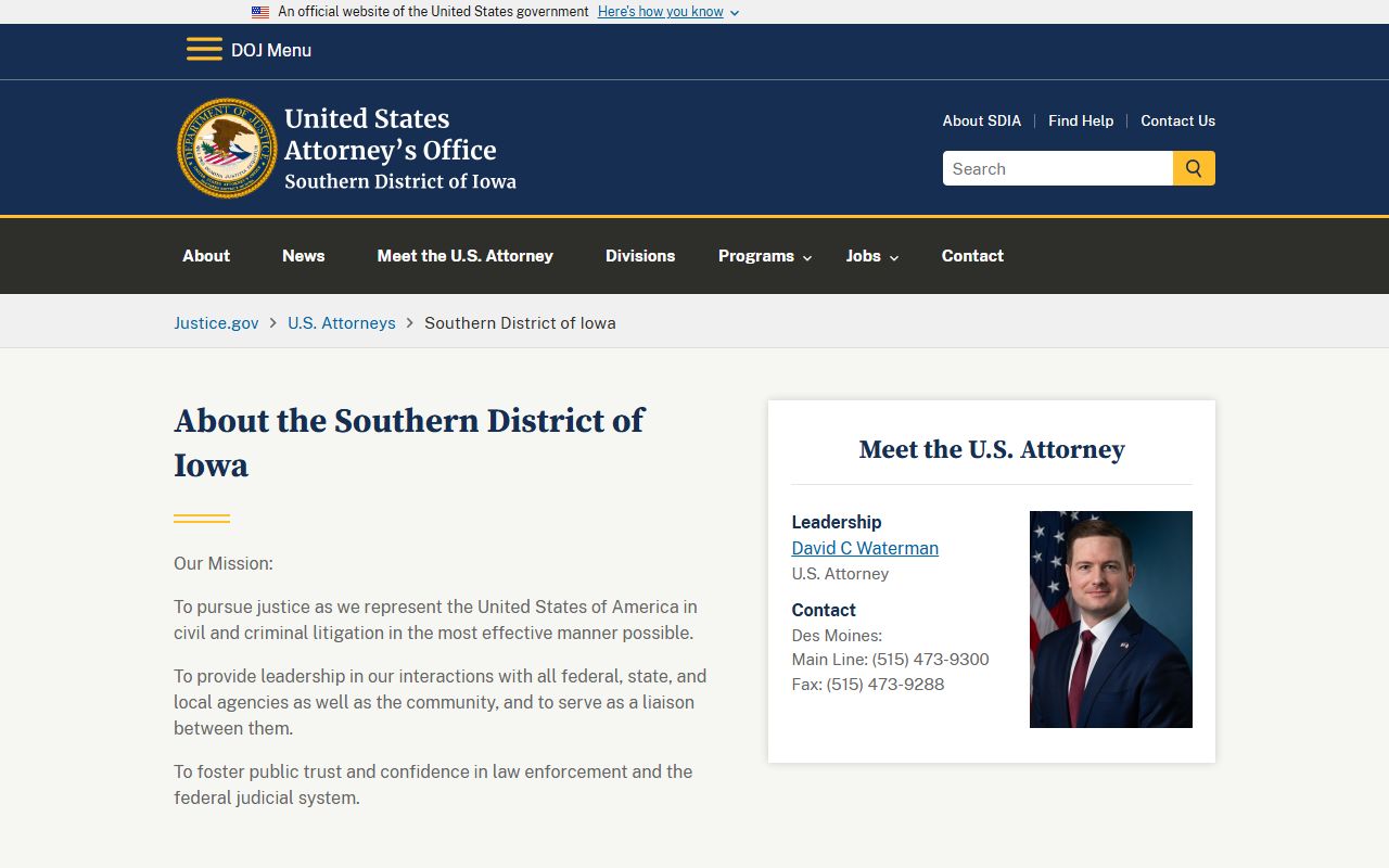 U.S. Attorney's Office tied to Polk County arrest records and federal charges